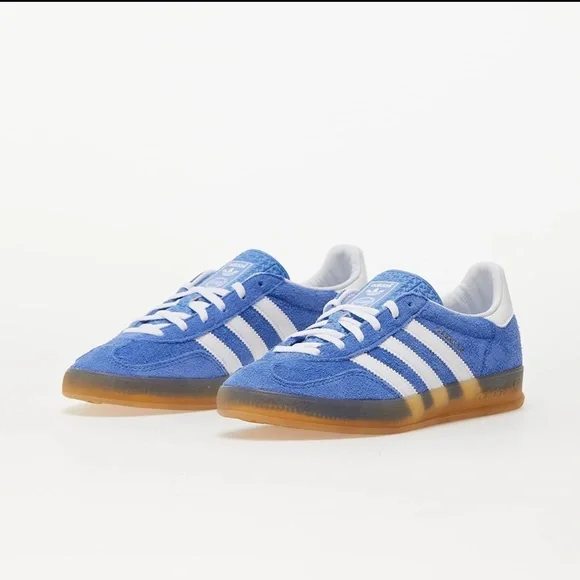 Adidas Originals Gazelle Indoor Blue Fusion HQ8717 Shoes Sneakers Samba W7.5 M6 - Picture 2 of 11